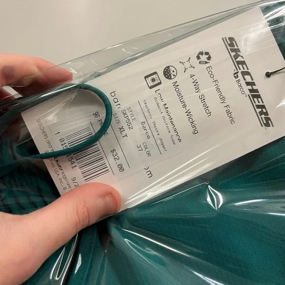 NWT Sketchers Hunter Green Jogger Scrub Pants Multi Sizes - Picture 11 of 13